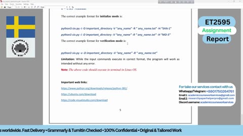 Student Work (Report) | ET2595 Assignment - Shell Task Submission + SIV Model | BTH