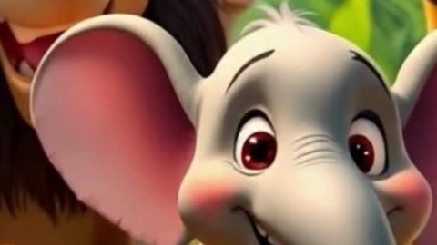 Rain Rain Go Away 🌧️🐘 | Jungle Animals & Weather Fun Song for Kids