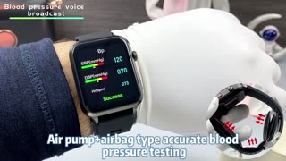 Smart Watch Airbag health watch air Pump ECG True Accurately Blood Pressure Uric Acid Blood