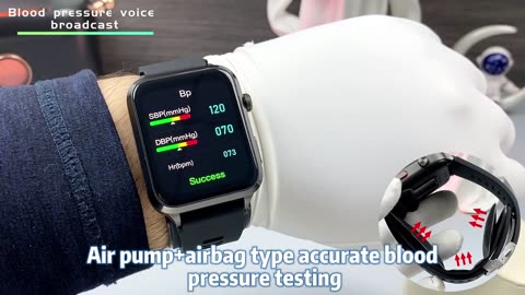 Smart Watch Airbag health watch air Pump ECG True Accurately Blood Pressure Uric Acid Blood