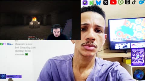 Reagindo a um jogo de MINECRAFT no Twitch