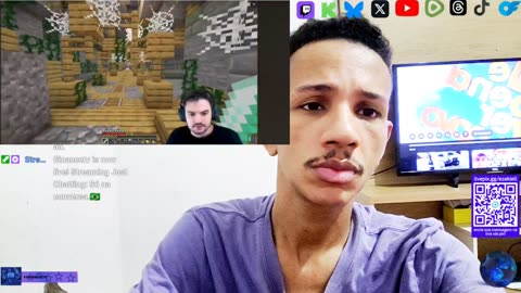 Reagindo a um jogo de MINECRAFT no Twitch