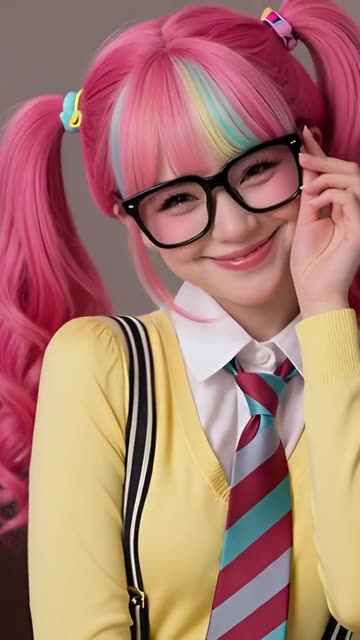 Cute Kawaii Asian Girl Dancing