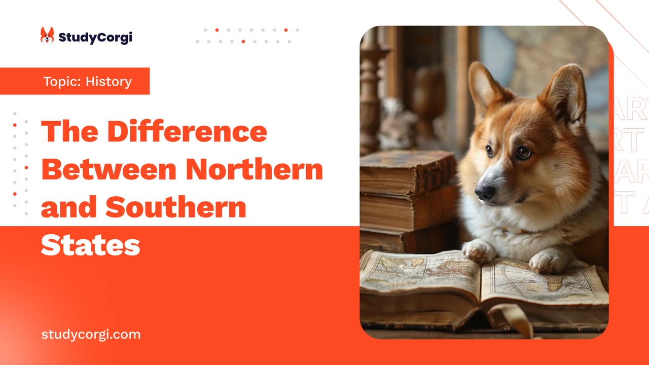 The Difference Between Northern and Southern States - Research Paper Example