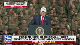 🔥Chants of "TRUMP! TRUMP! TRUMP!" & "USA! USA! USA!" break out aboard USS George Washington