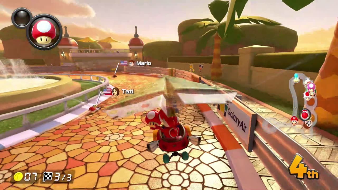 #mariokart8deluxe Race Three: Wii Daisy Circuit