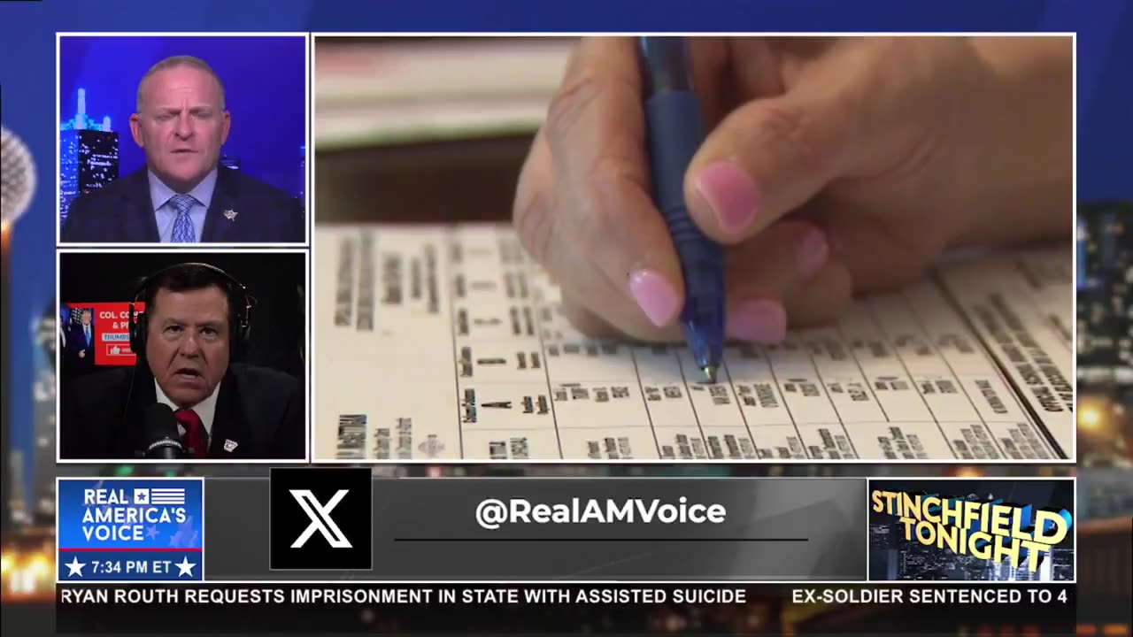 Col Reynolds on Stinchfield 10-30 Charged w_Electioneering for Fighting Machine Counted Ballots