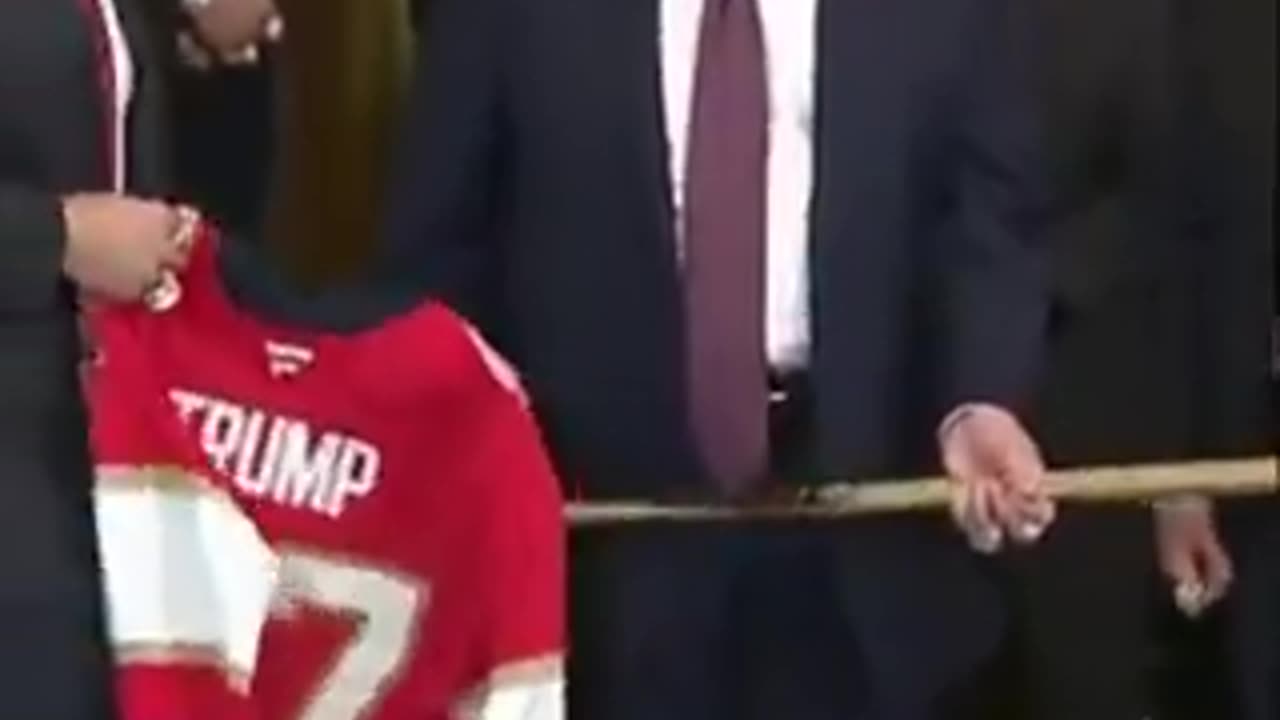 Check out the bling- Gangsta Trump