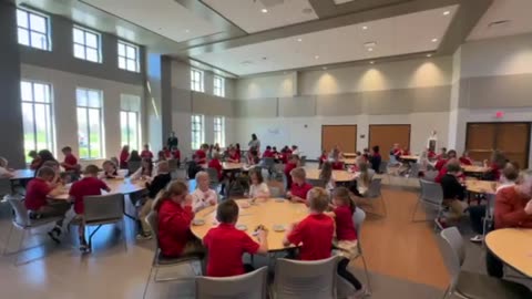 St. Gabriel Catholic Parish School Students making Peace Bracelets