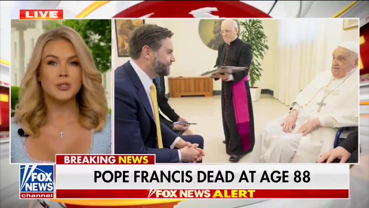Karoline Leavitt on the death of Pope Francis