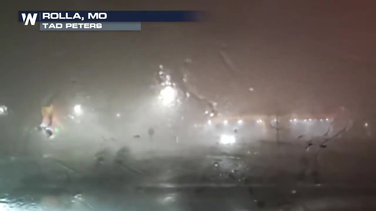 Video of the tornado in Rolla, Missouri.