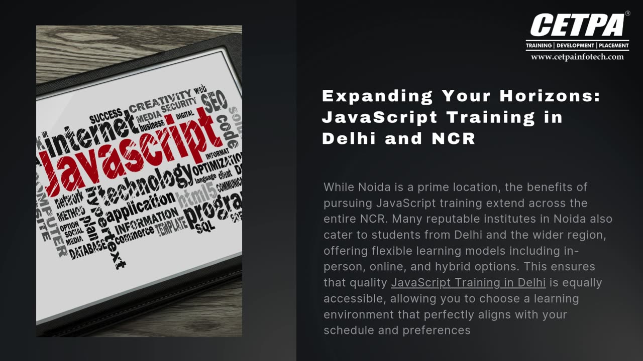 Master the Web: Your Guide to JavaScript Training in Noida