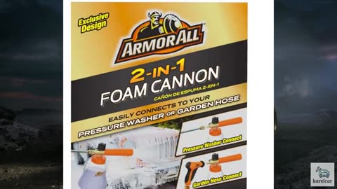 Armor All 2-in-1 Foam Cannon Kit, Car Cleaning Kit Connects to Power Washers and