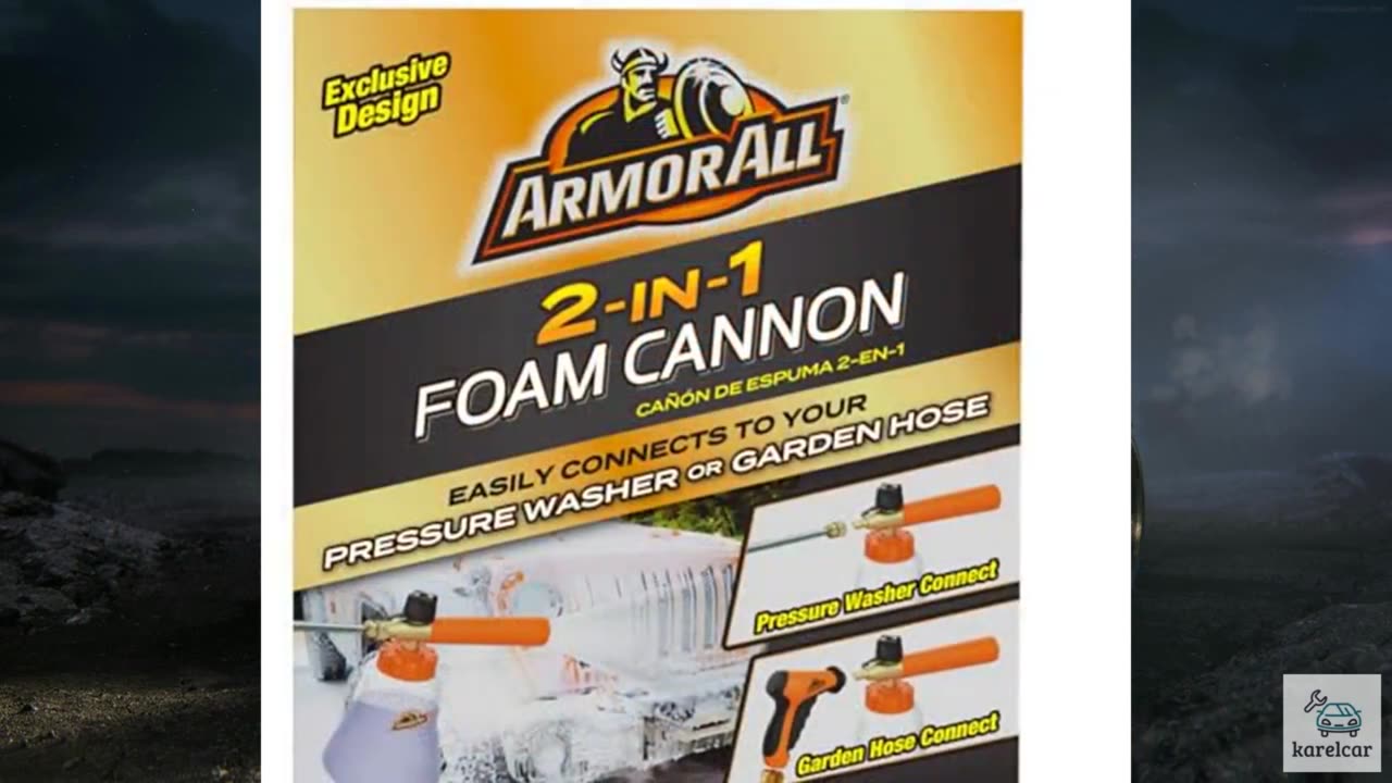 Armor All 2-in-1 Foam Cannon Kit, Car Cleaning Kit Connects to Power Washers and