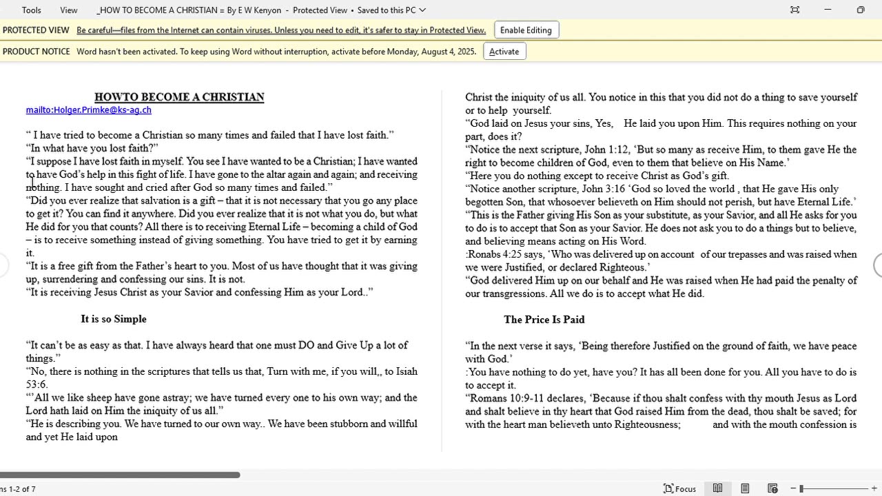 HOW TO BECOME A CHRISTIAN PART 2