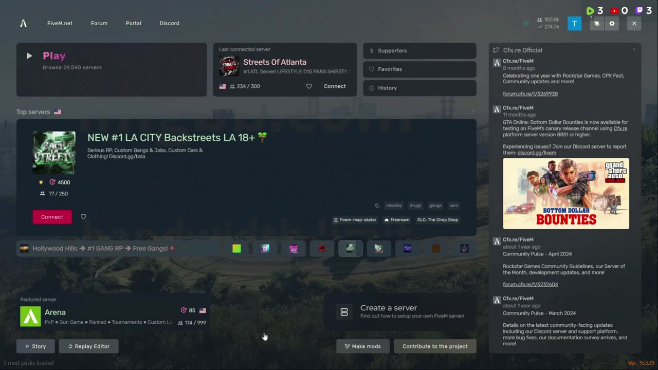 Test stream