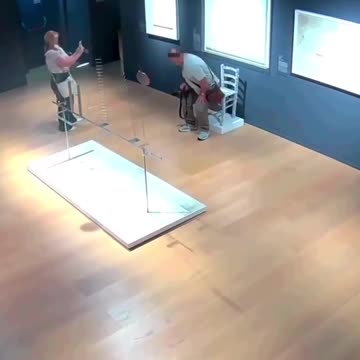 Tourist sits on and shatters ‘Van Gogh’ chair made with thousands of Swarovski crystals.