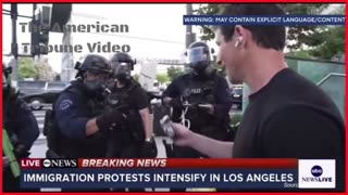 WATCH: ABC Reporter Lies on Air, Gets Absolutely Roasted by LAPD Officer Standing Nearby