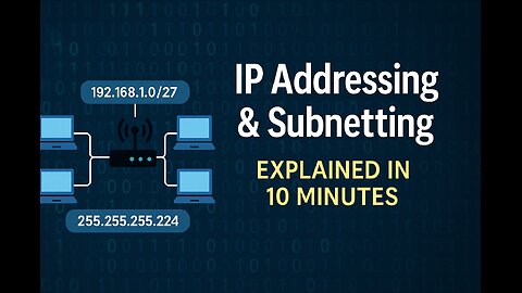 IP Addressing & Subnetting Explained in 10 Minutes 🔥 (2025 Beginner to Pro Guide)