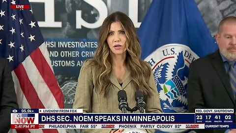 WATCH: Noem details immigration enforcement, arrests in Minneapolis