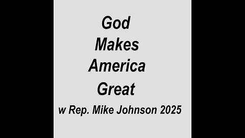 Rep. Mike Johnson speaks on America 2025