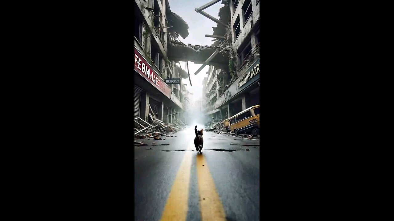 kitty save a baby for earthquake