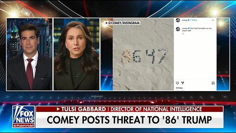 DNI Gabbard Calls Out Comey’s Dangerous Rhetoric Amid Trump Assassination Attempts