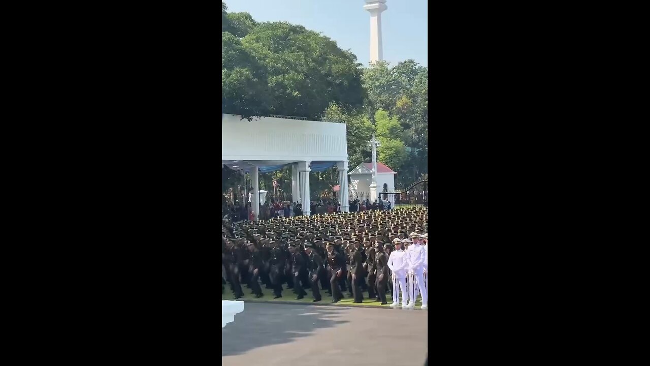 A terrifying military parade in Indonesia.