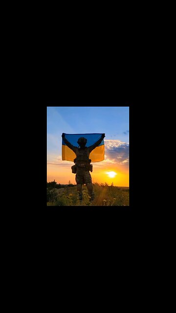 Love how the flag blends in with the sky God bless the soldiers and Ukraine