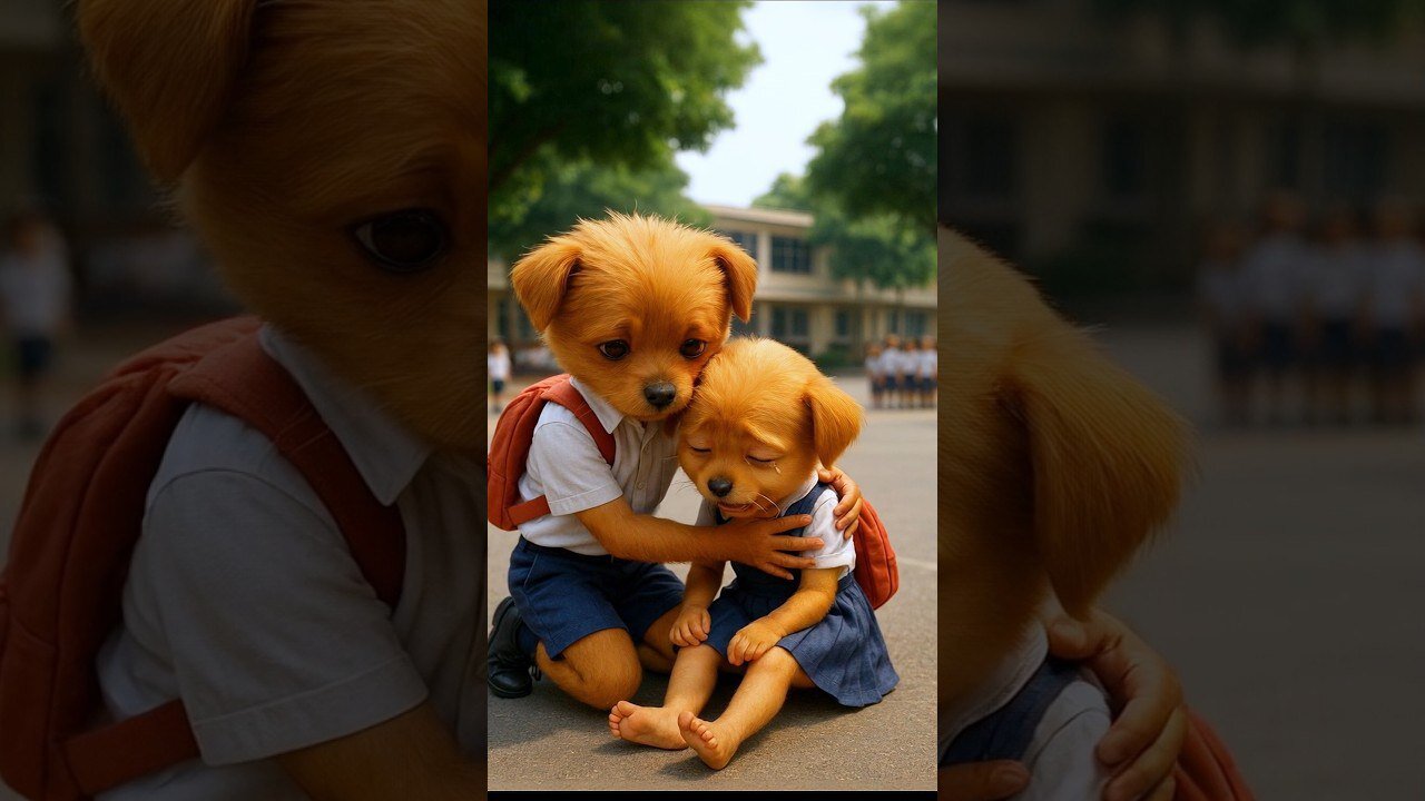 The poor puppy's sister didn't have shoe