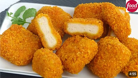 Homemade Chicken Nuggets Recipe | How To Make Crispy Nuggets for kids lunch box