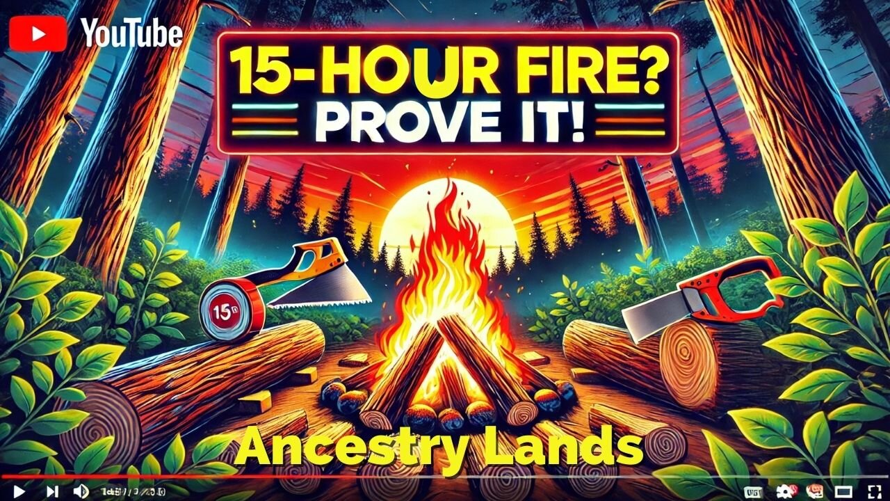 Build a FIRE That Lasts 15 HOURS with This One Trick!