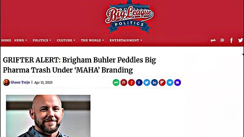 POST MODERN POLITICS W/ JACOB ENGELS - Brigham Buhler Peddles Big Pharma Trash Under ‘MAHA’ Branding