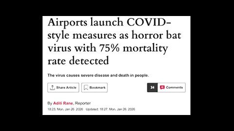NWO: Another fake 'virus' called Nipah or 'Disease X' is here!