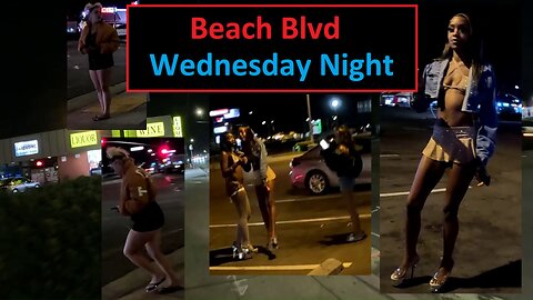 Beach Blvd Wednesday Night, Still Some Activity