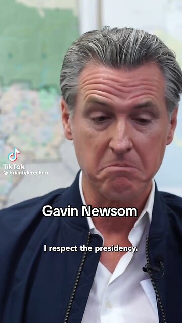 Gavin Newsom "I won't work for Trump"