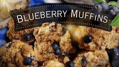 Blueberry Muffins with Crumble Top | Fluffy, Fruity, and Irresistibly Crunchy!