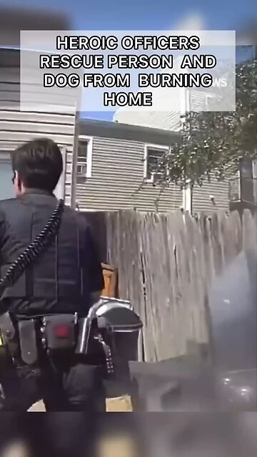 When seconds counted, officers ran toward the flames.