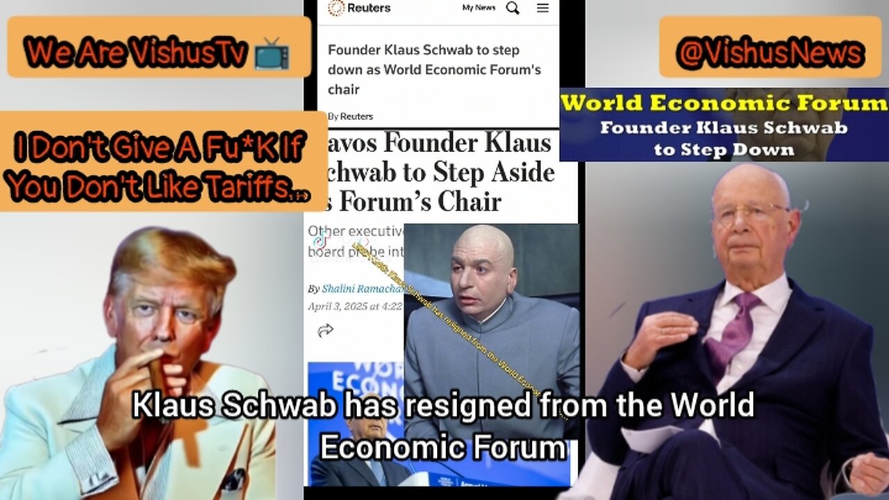 Klaus Schwab Steps Down Of WEF Founder... #VishusTv 📺