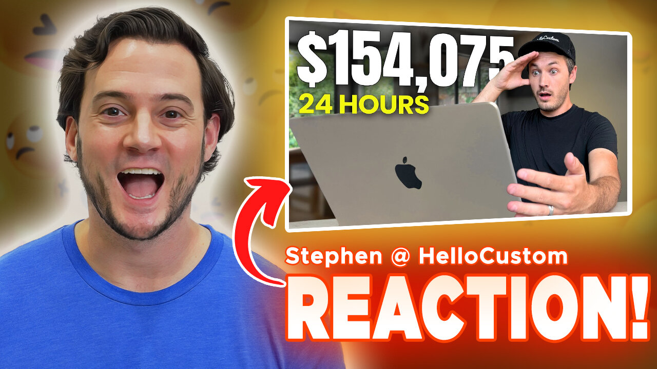 REACTION: I Built A $154,075 Etsy Business In 24 Hours (Stephen @ HelloCustom)