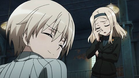 Brave Witches - Sasha punishing Nipa
