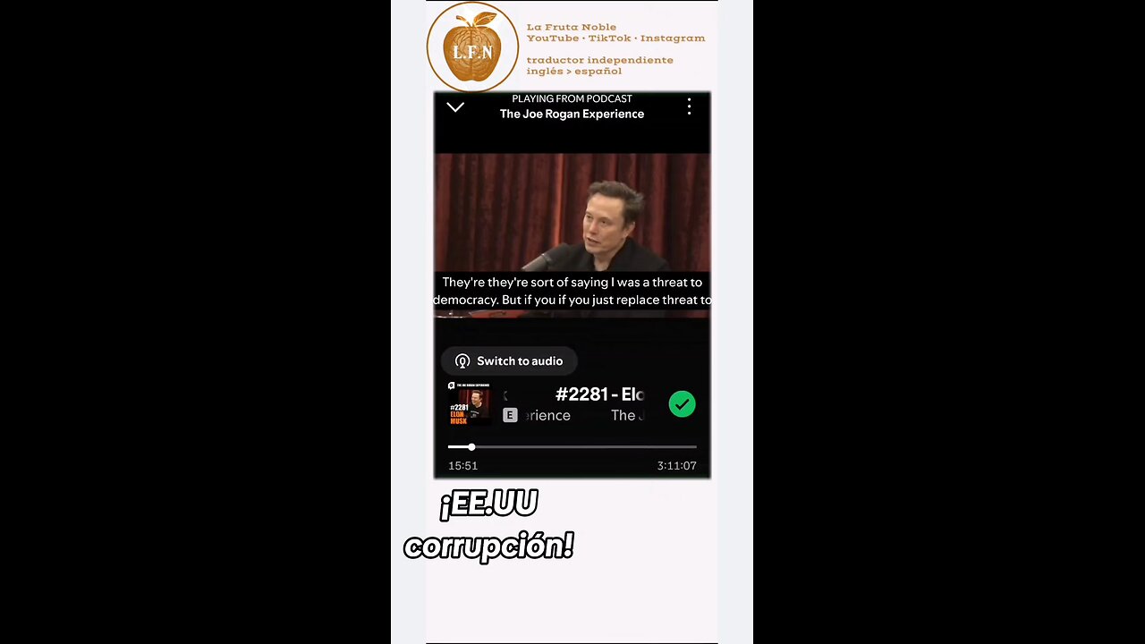 EE.UU Corrupción del Gobierno Según Musk