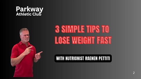 3 Simple Tips To Lose Weight Fast