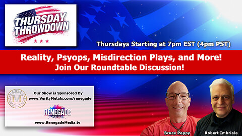 Thursday Throwdown! Lots to Discuss Today! Join us!