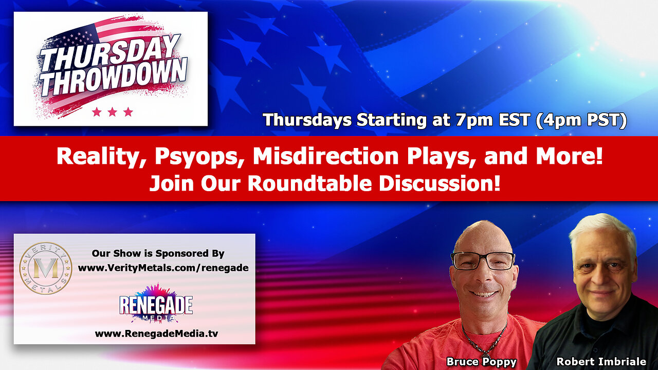 Thursday Throwdown! Lots to Discuss Today! Join us!