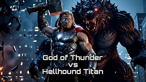 God of Thunder vs Hellhound Titan