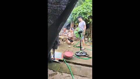 Grilling fish • OanhVN