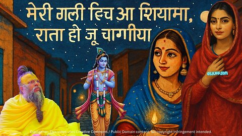 GEJUFF मेरी गली विच आ श्यामा | राधे राधे श्री कृष्ण भजन | Premanand Maharaj | Krishna Bhajan 2025