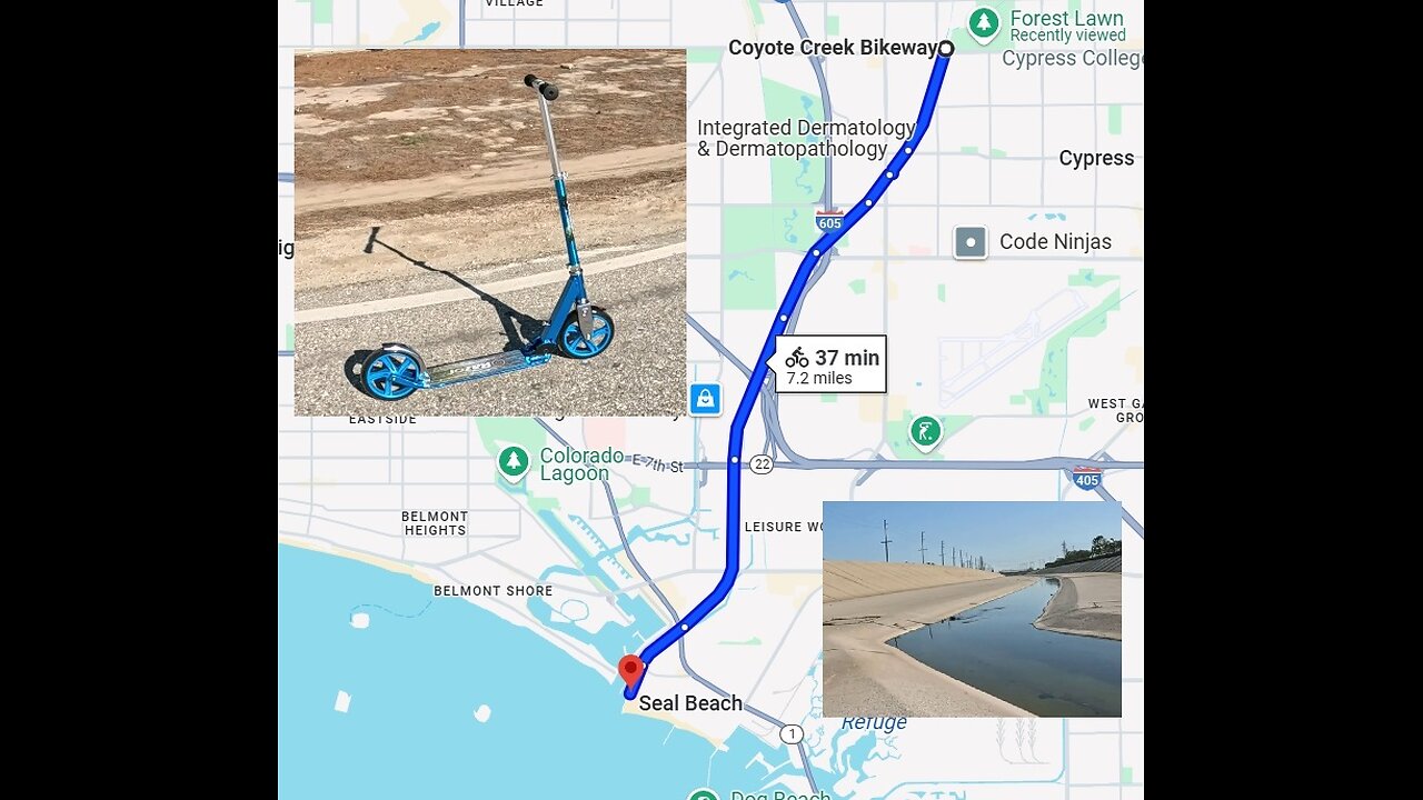 Riding 7 miles on a Razor Scooter
