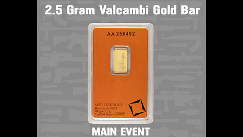 2.5 Gram Valcambi Gold Bar II